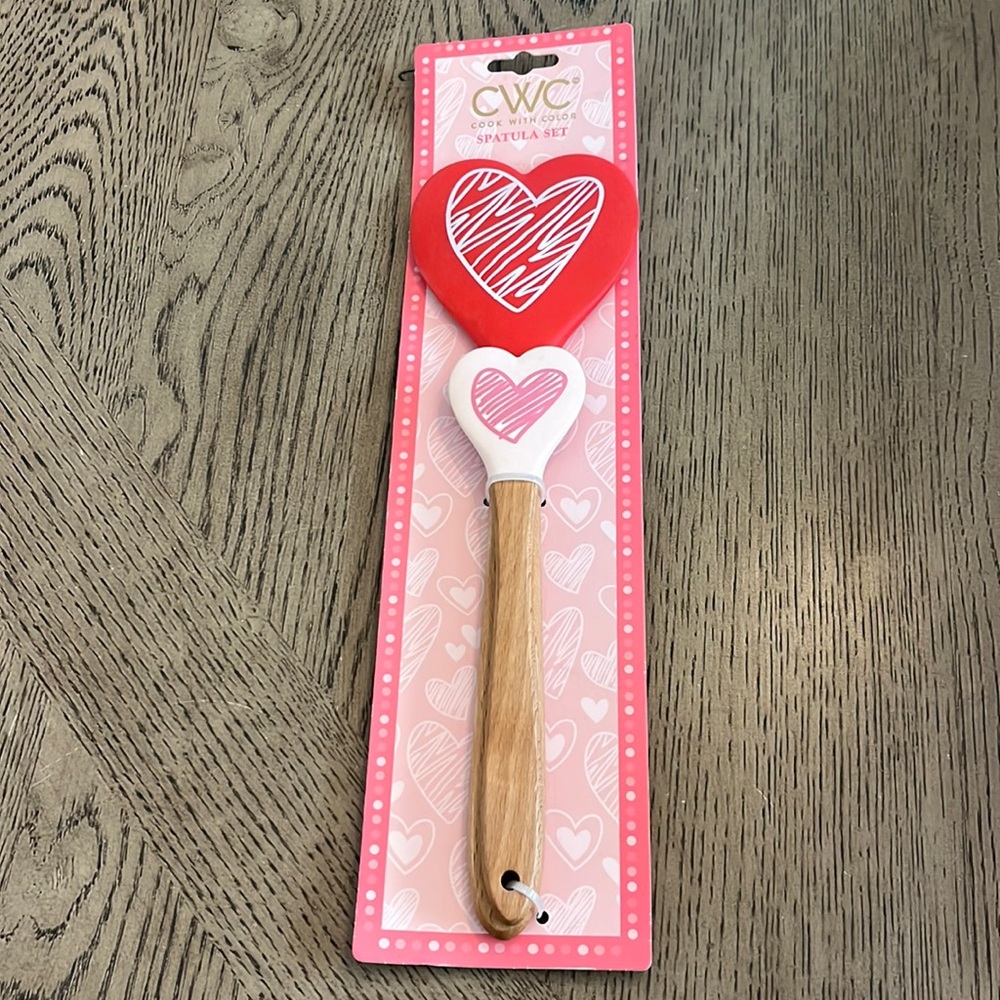 Valentine’s Day Spatula Set Holiday Love Heart Silicone kitchen utensil bakeware